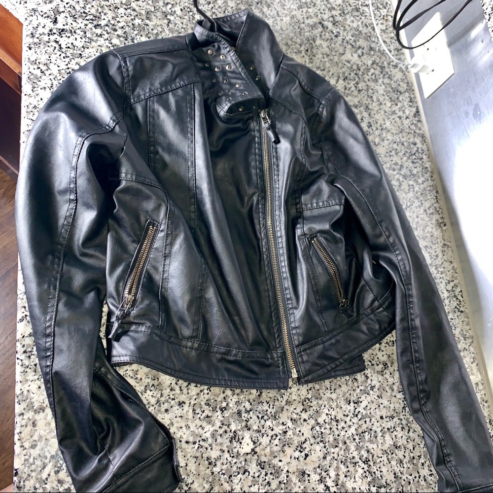 Faux Leather Jacket
